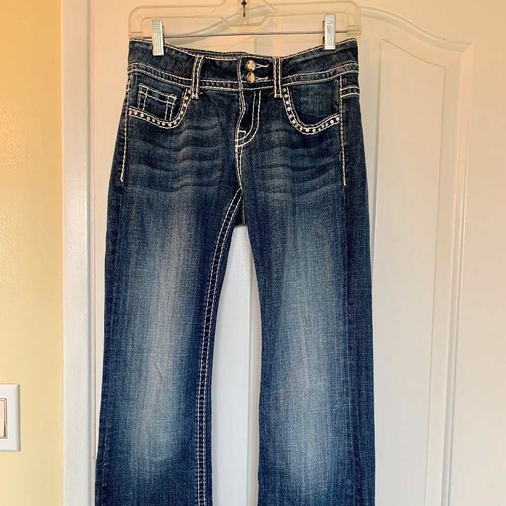 Vigoss Boot Cut Jeans with Bling
